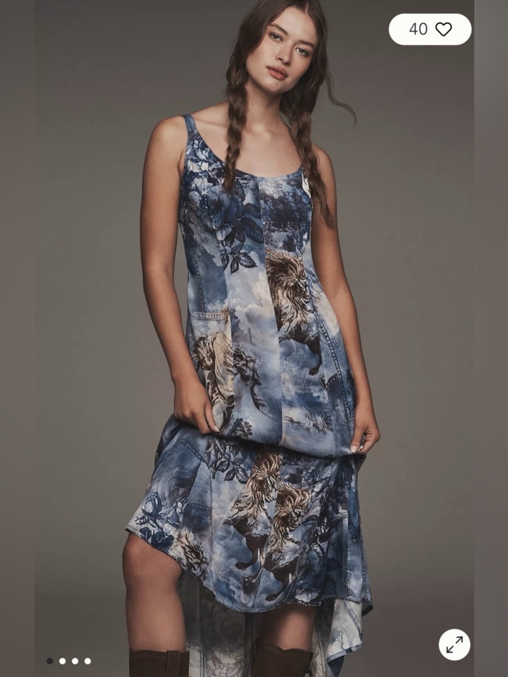 NWT $178 Anthropologie Pilcro Sleeveless Scoop-Next Midi Dress S